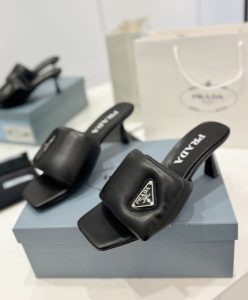 Prada Womens Soft Padded Nappa Sandals 1XX654-4