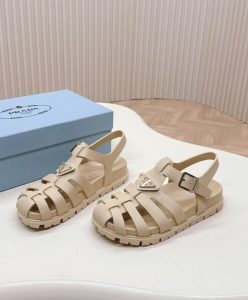 Prada Womens Sporty Fisherman Sandals 1X465N-4