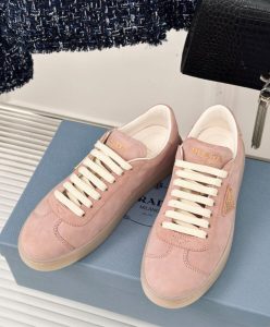 Prada Womens Suede Sneakers 1E413N Pink-3
