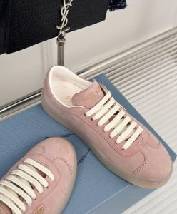 Prada Womens Suede Sneakers 1E413N Pink-6