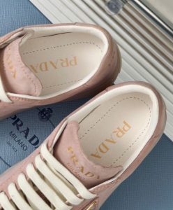 Prada Womens Suede Sneakers 1E413N Pink-9