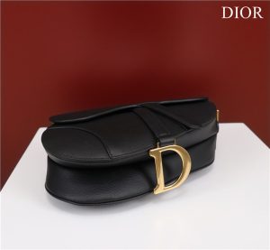 Saddle Bag With Strap M0455 Black Grained Calfskin-4.jpg