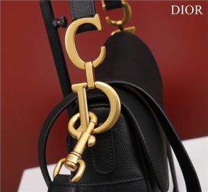 Saddle Bag With Strap M0455 Black Grained Calfskin-5.jpg