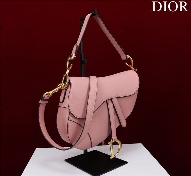 Saddle Bag With Strap M0455 Blush Grained Calfskin-2.jpg