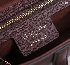 Saddle Bag With Strap M0455 Burgundy Grained Calfskin-9.jpg