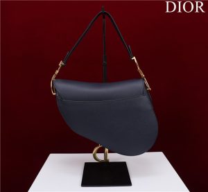 Saddle Bag With Strap M0455 Navy Grained Calfskin-3.jpg