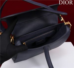 Saddle Bag With Strap M0455 Navy Grained Calfskin-8.jpg