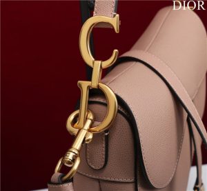 Saddle Bag With Strap M0455 Powder Pink Grained Calfskin-7.jpg