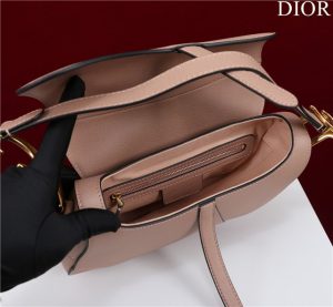 Saddle Bag With Strap M0455 Powder Pink Grained Calfskin-8.jpg