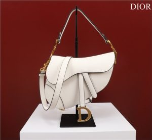 Saddle Bag With Strap M0455 White Grained Calfskin-1.jpg