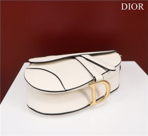 Saddle Bag With Strap M0455 White Grained Calfskin-4.jpg
