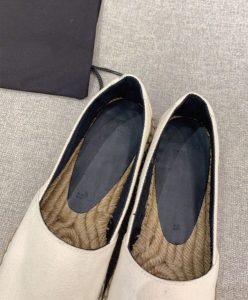 Saint Laurent Womens Cassandre Embroidered Espadrilles In Denim Cream-8