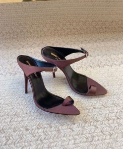 Saint Laurent Womens Dive Mules In Crepe Satin-3