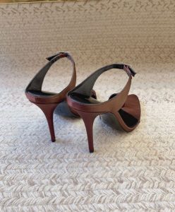 Saint Laurent Womens Dive Mules In Crepe Satin-4