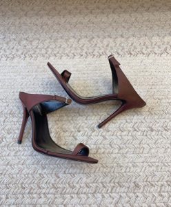 Saint Laurent Womens Dive Mules In Crepe Satin-5