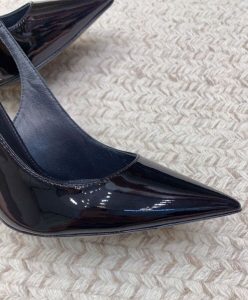 Saint Laurent Womens Opyum Slingback Pumps In Patent Leather Black-7