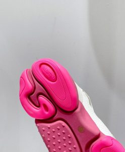 Valentino Garavani Bubbleback Mesh And Suede Sneaker Peachblow-10