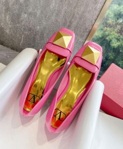 Valentino Garavani one Stud Patent Leather Ballet Flats-7