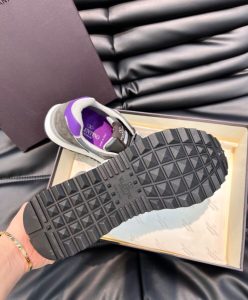 Valentino Mens Vlogo Pace Low-Top Sneaker In Split Leather Fabric And Calf Leather-10