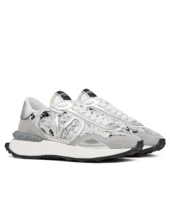 Valentino Unisex Lace And Mesh Lacerunner Sneaker-1