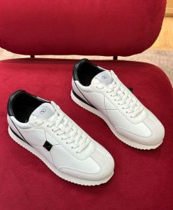 Valentino Unisex Stud Around Low-Top Calfskin And Nappa Leather Trainer-2