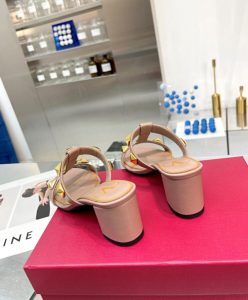 Valentino Womens Roman Stud Calfskin Slide Sandal 60 MM-9