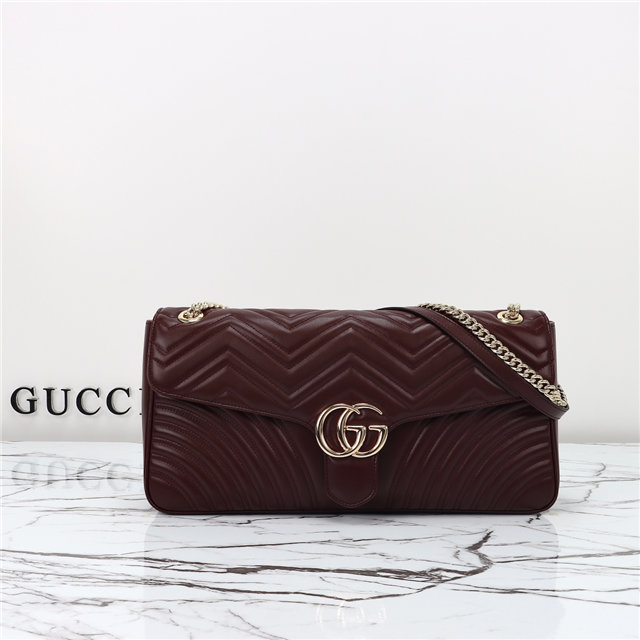 Gucci GG Marmont Large Shoulder Bag 788371 Rosso Ancora