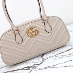 GG Marmont Medium Top Handle Bag 795218 Light grey-6.jpg