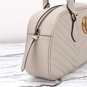 GG Marmont Medium Top Handle Bag 795218 Light grey-7.jpg