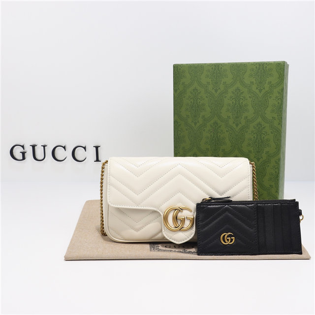 Gucci GG Marmont Mini Bag 751526 White