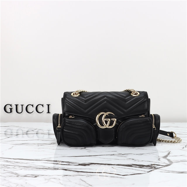 Gucci GG Marmont Small Multi-Pocket Bag 795228 Black