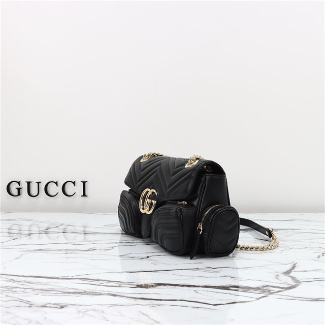 GG Marmont Small Multi-Pocket Bag 795228 Black-2.jpg