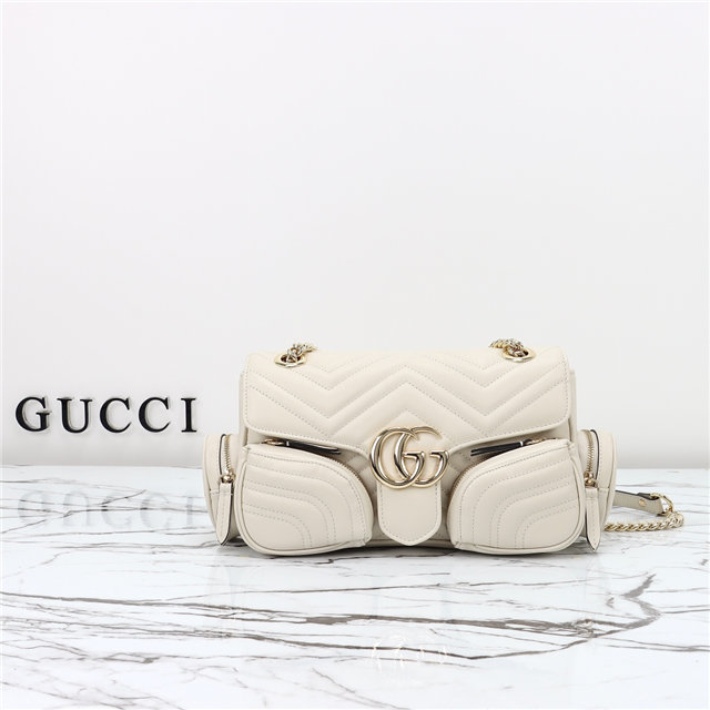 Gucci GG Marmont Small Multi-Pocket Bag 795228 Ivory