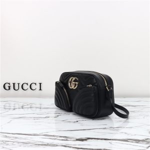 GG Marmont Small Shoulder Bag 798715 Black-2.jpg