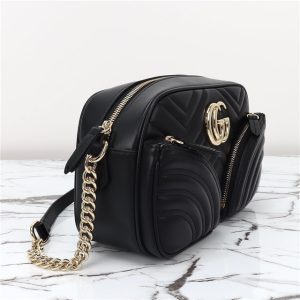 GG Marmont Small Shoulder Bag 798715 Black-3.jpg