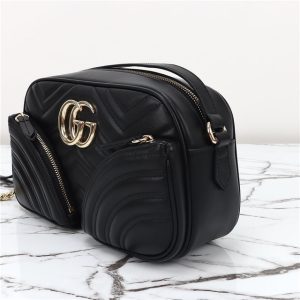GG Marmont Small Shoulder Bag 798715 Black-7.jpg