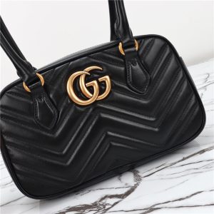 GG Marmont Small Top Handle Bag 795199 Black-5.jpg