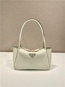 Medium Leather Handbag 1BA444 White-1.jpg