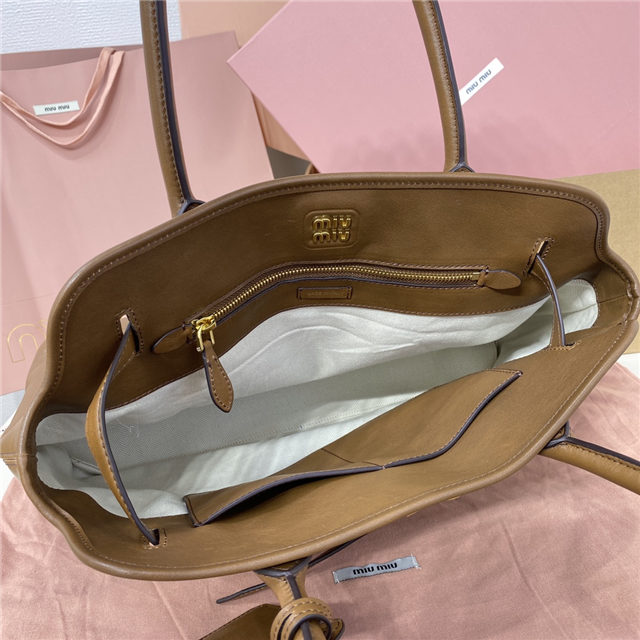 Miu Miu Aventure Nappa Leather Bag 5BG291 Oak-11.jpg