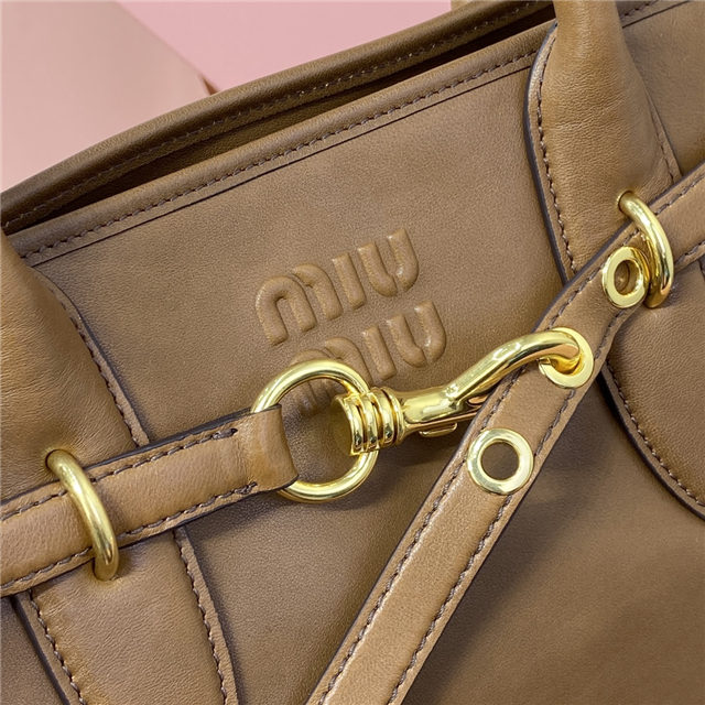 Miu Miu Aventure Nappa Leather Bag 5BG291 Oak-6.jpg