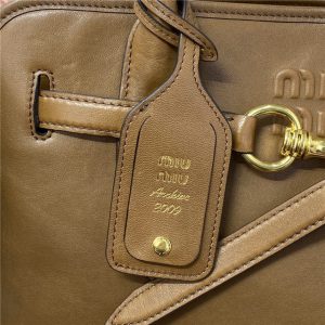Miu Miu Aventure Nappa Leather Bag 5BG291 Oak-7.jpg