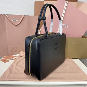 Miu Miu Beau Leather Bag 5BB117 Black-2.jpg