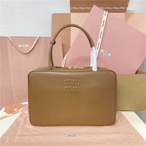 Miu Miu Beau Leather Bag 5BB117 Oak-1.jpg
