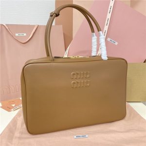 Miu Miu Beau Leather Bag 5BB117 Oak-2.jpg