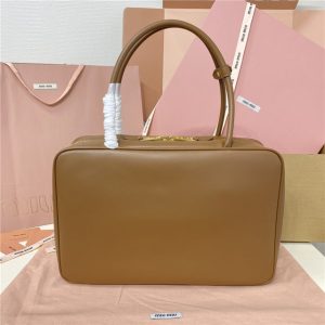 Miu Miu Beau Leather Bag 5BB117 Oak-4.jpg
