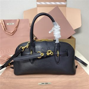 Miu Miu Medium Aventure Nappa Leather Top-handle Bag 5BB168 Black-1.jpg