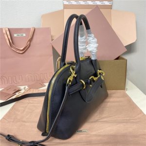 Miu Miu Medium Aventure Nappa Leather Top-handle Bag 5BB168 Black-2.jpg