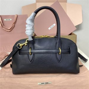 Miu Miu Medium Aventure Nappa Leather Top-handle Bag 5BB168 Black-3.jpg