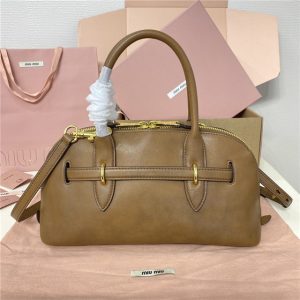 Miu Miu Medium Aventure Nappa Leather Top-handle Bag 5BB168 Oak-3.jpg