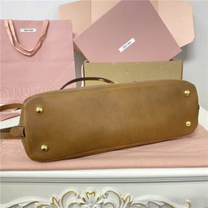 Miu Miu Medium Aventure Nappa Leather Top-handle Bag 5BB168 Oak-4.jpg